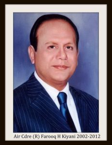 Air Cdre Farooq H Kiyani (R) (2002 - 2012)
